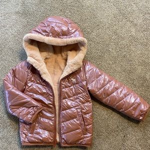 Abercrombie Kids Fur-lined Coat, pink